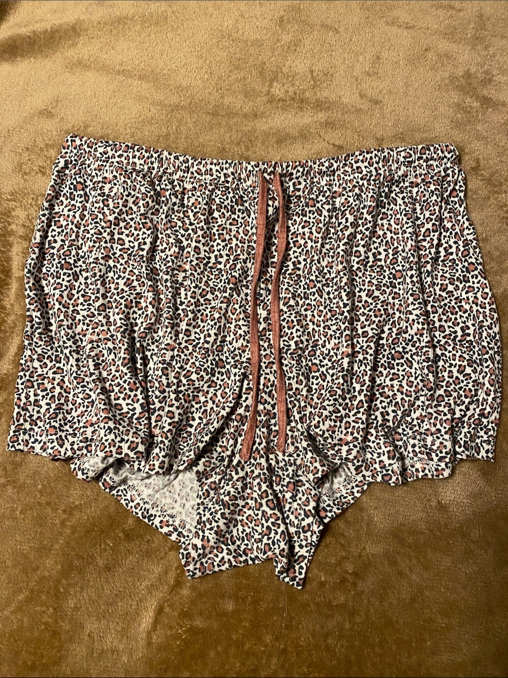 🐆Women’s Leopard Print Sleep Shorts with Drawstring